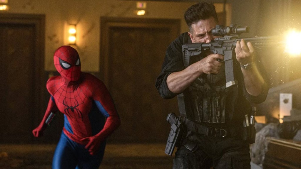 Peter Parker and Frank Castle in Spider-Man Brand New Day