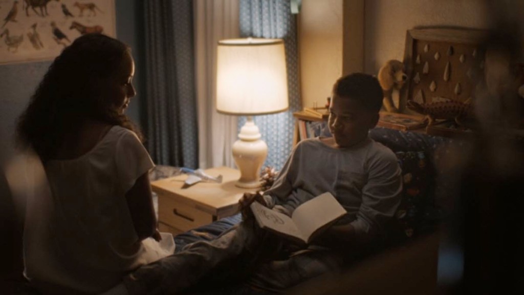 Young John Stewart Drawing with his Mother in Lanterns Season 1 Episode 3 OutKast