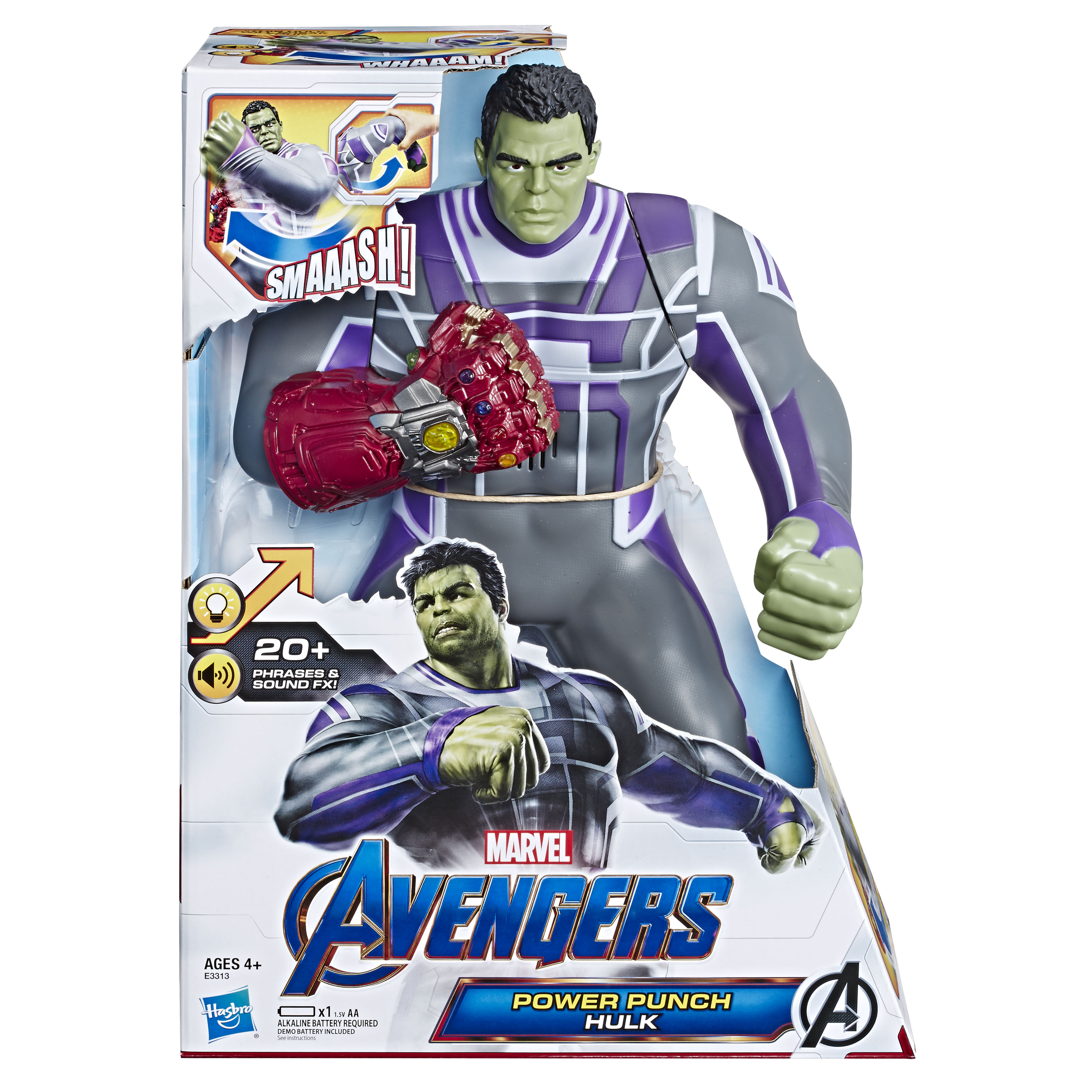 14-inch Power Punch Hulk in-package