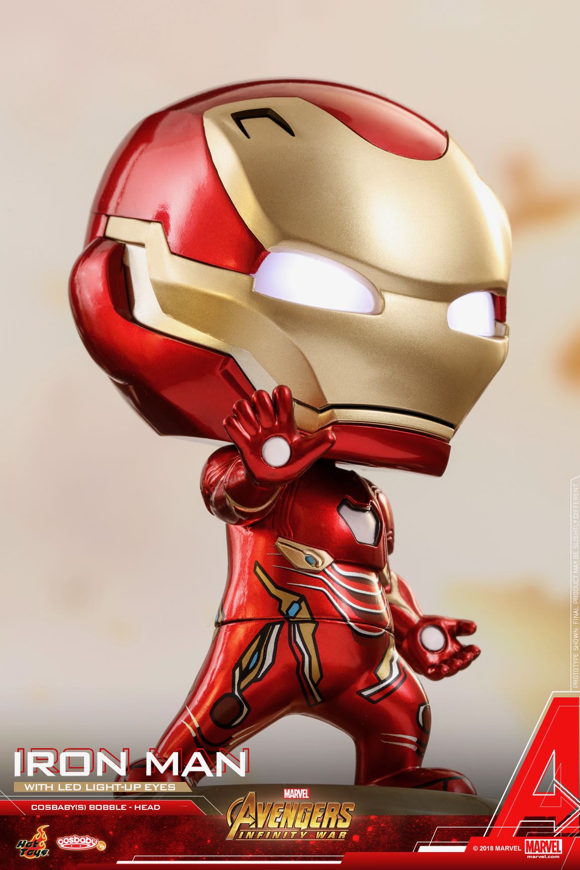 Hot Toys Aiw Iron Man With Led Light Up Eyes Cosbaby S_pr2