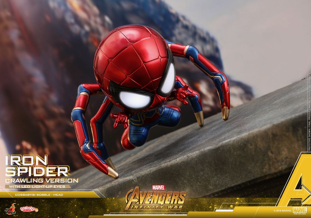 Hot Toys Aiw Iron Spider Crawling Version Cosbabys_pr1