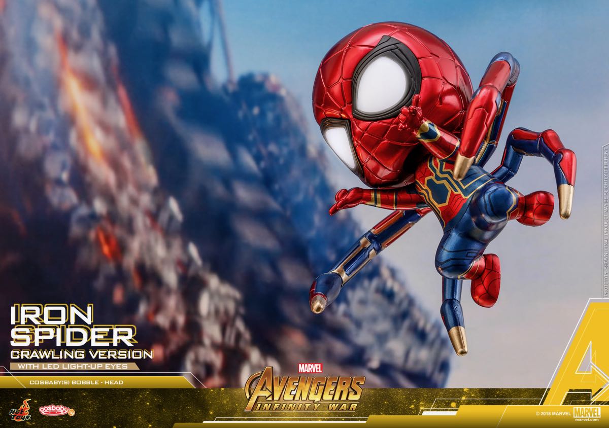 Hot Toys Aiw Iron Spider Crawling Version Cosbabys_pr3