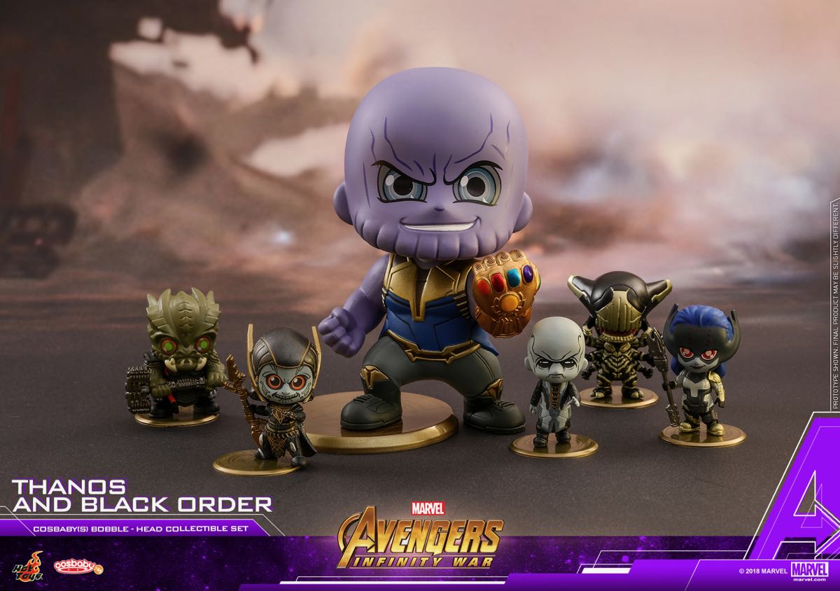 Hot Toys Aiw Thanos Black Order Cosbabys Collectible Set_pr1