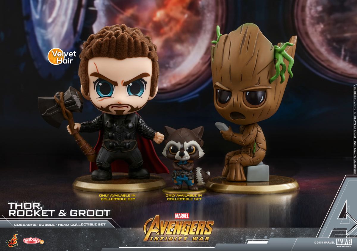 Hot Toys Aiw Thor Rocket Groot Cosbaby S Collectible Set_pr1