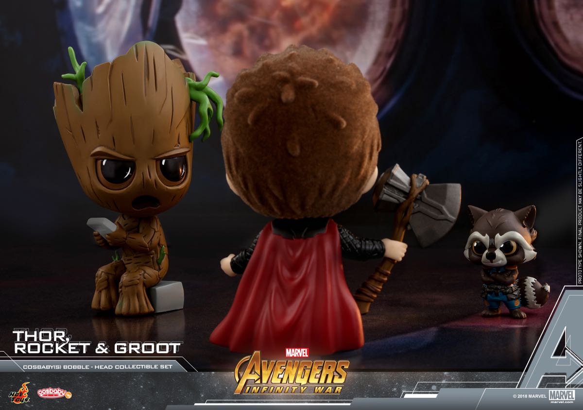 Hot Toys Aiw Thor Rocket Groot Cosbaby S Collectible Set_pr3