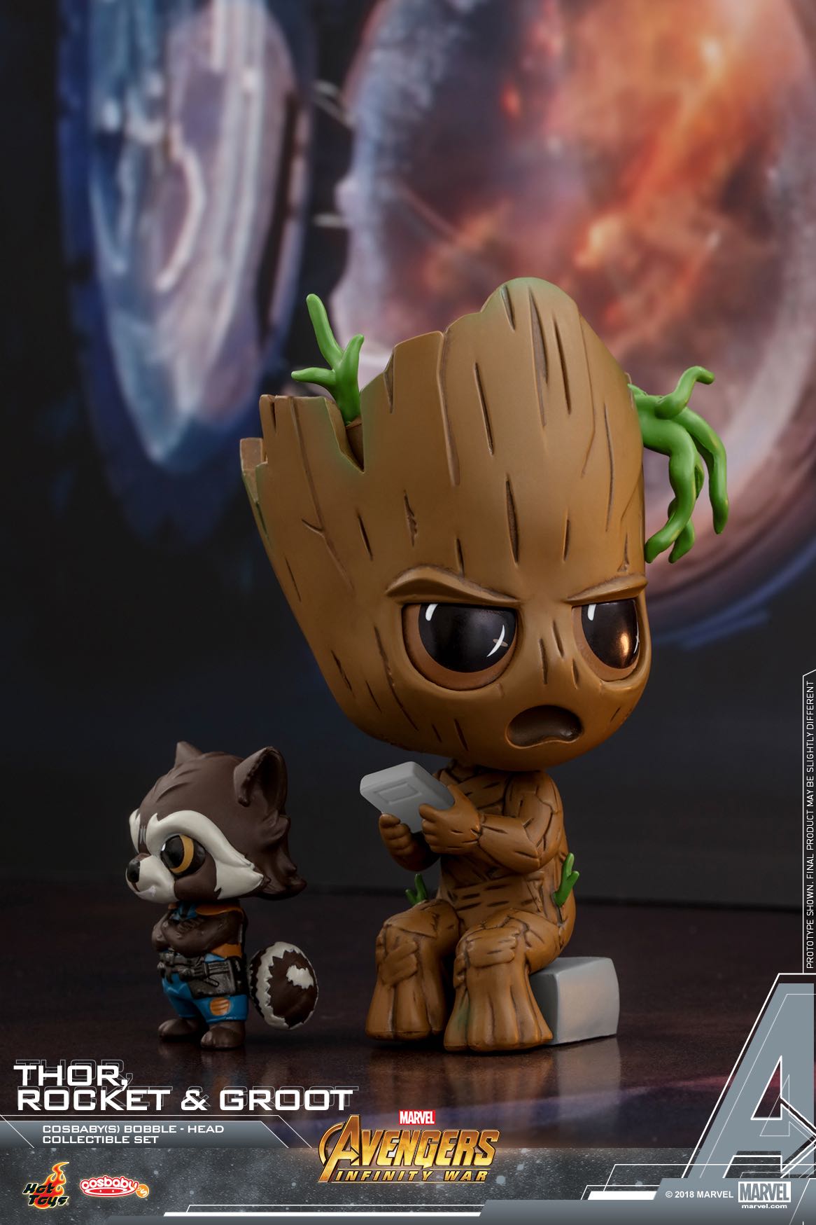 Hot Toys Aiw Thor Rocket Groot Cosbaby S Collectible Set_pr5