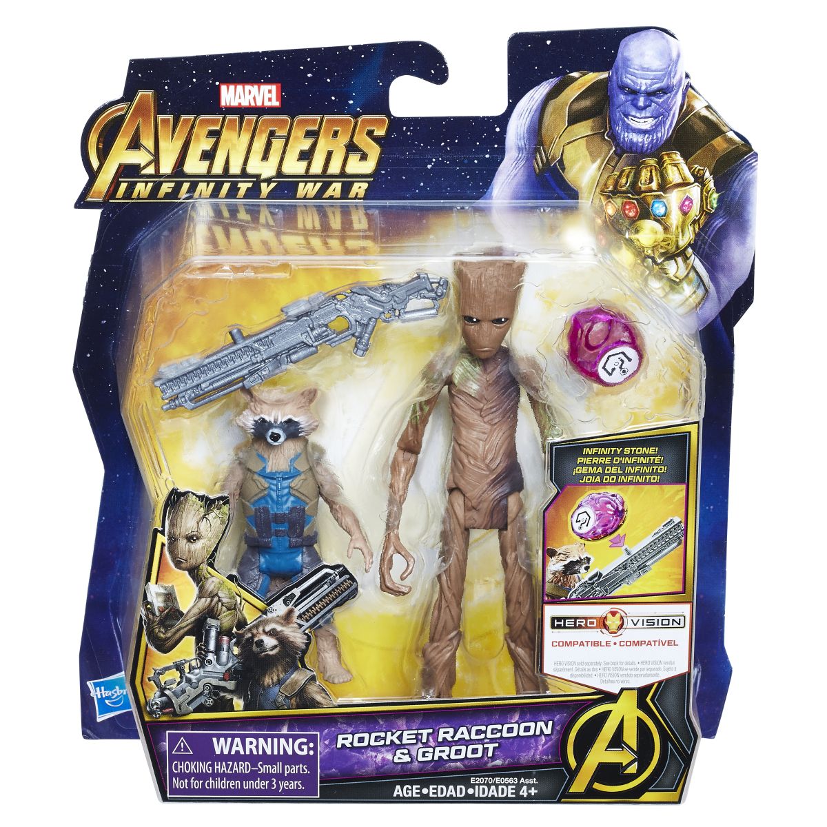 Marvel Avengers Infinity War 6 Inch Deluxe Figure Assortment Rocket Raccoon Groot In Pkg