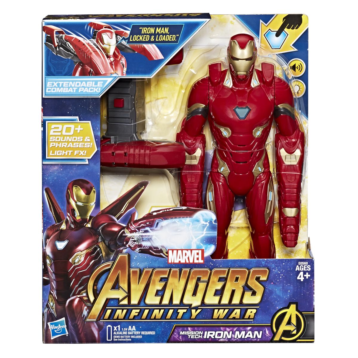 Marvel Avengers Infinity War Mission Tech Iron Man Figure In Pkg