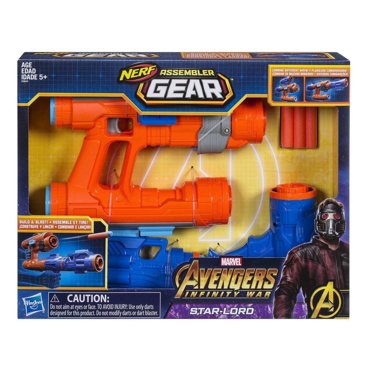 Marvel Avengers Infinity War Nerf Assembler Gear Star Lord In Pkg