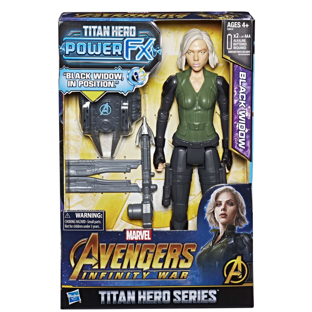 Marvel Avengers Infinity War Titan Hero 12 Inch Power Fx Figures Black Widow In Pkg