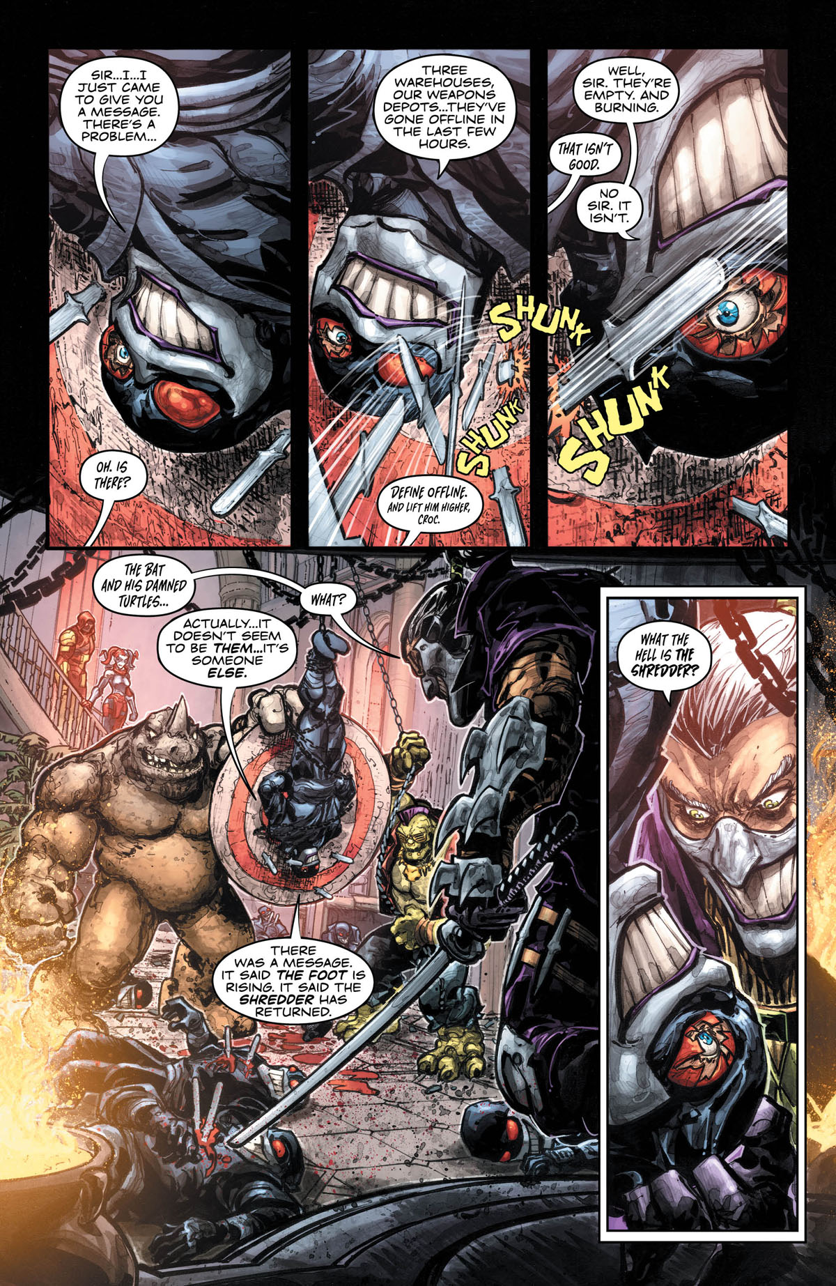 Batman/Teenage Mutant Ninja Turtles III #4 page 1