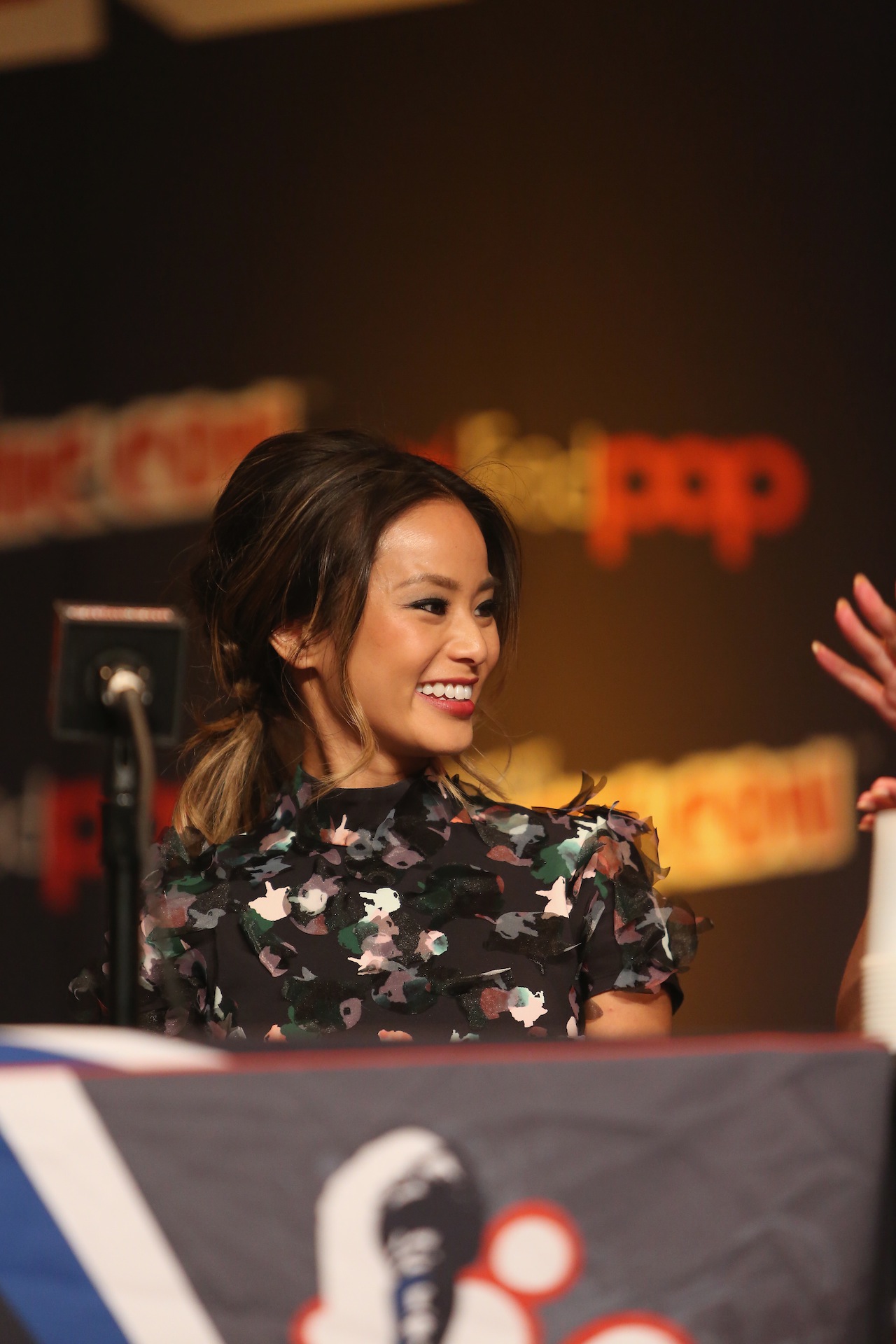NEW YORK, NY - OCTOBER 09:  Actress Jamie Chung attends Walt Disney Studios' 2014 New York Comic Con presentation of "Big Hero 6" at the Javits Convention Center on Thursday October 9, 2014 in New York City.  (Photo by Jason Carter Rinaldi/Getty Images for Disney) *** Local Caption *** Jamie Chung