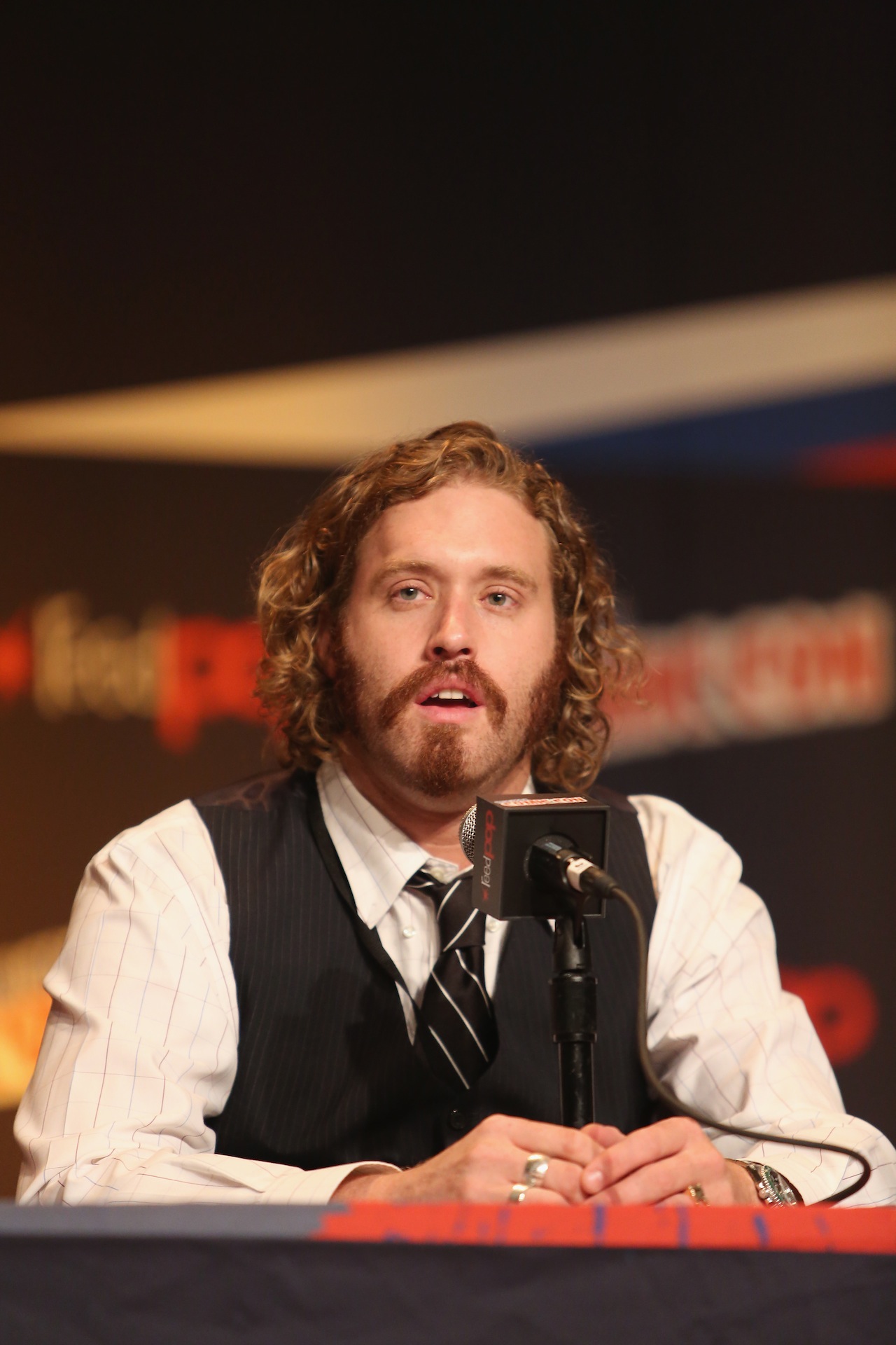 NEW YORK, NY - OCTOBER 09:  Actor T.J. Miller attends Walt Disney Studios' 2014 New York Comic Con presentation of "Big Hero 6" at the Javits Convention Center on Thursday October 9, 2014 in New York City.  (Photo by Jason Carter Rinaldi/Getty Images for Disney) *** Local Caption *** TJ Miller
