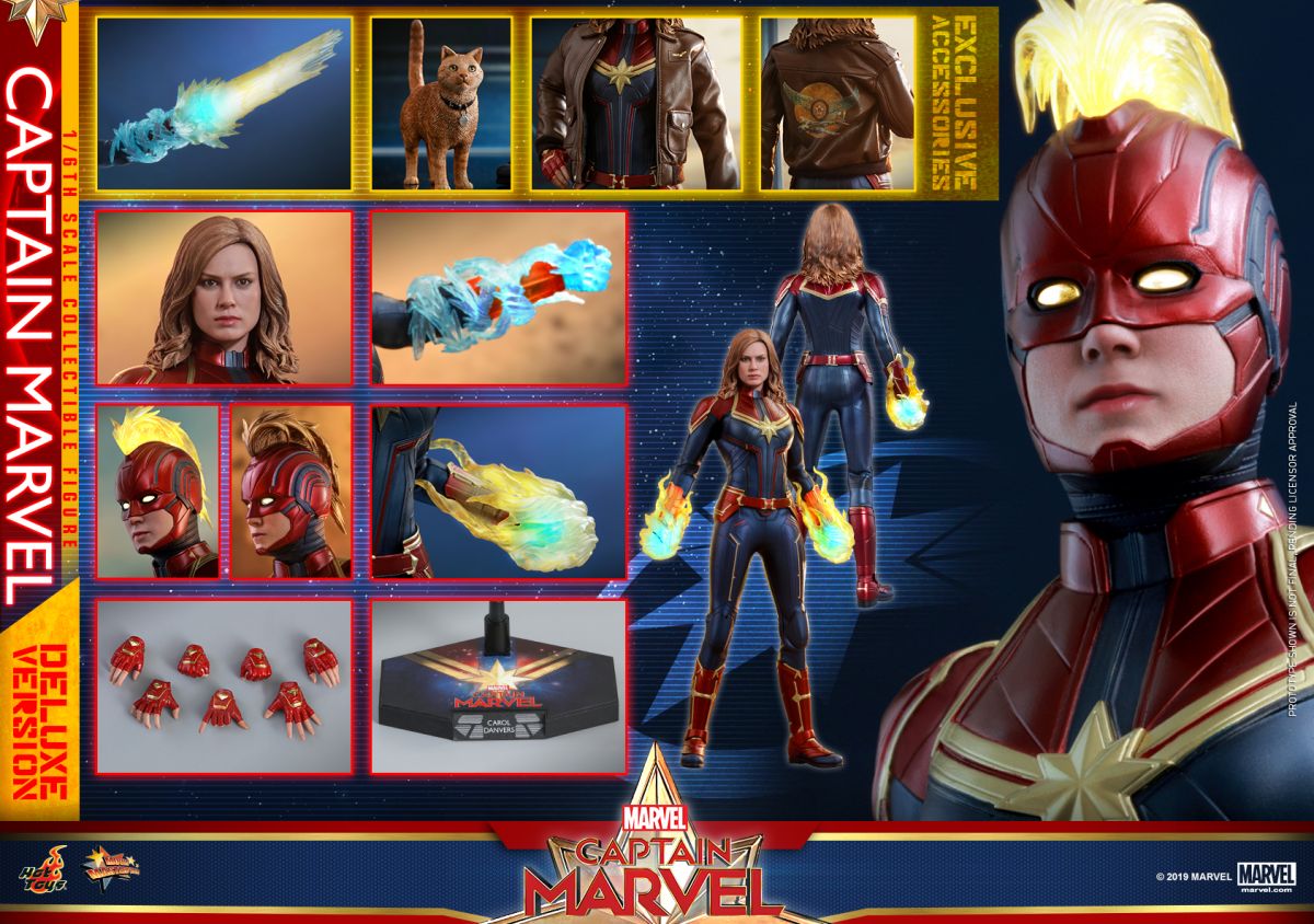 Hot Toys Captain Marvel Captain Marvel Collectible Figure Deluxe_pr23