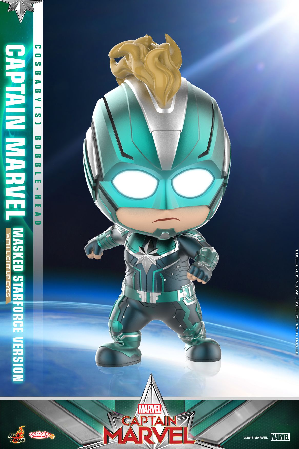 Hot Toys Captain Marvel Captain Marvel Masked Starforce Version Cosbaby S Bobble Head_pr2