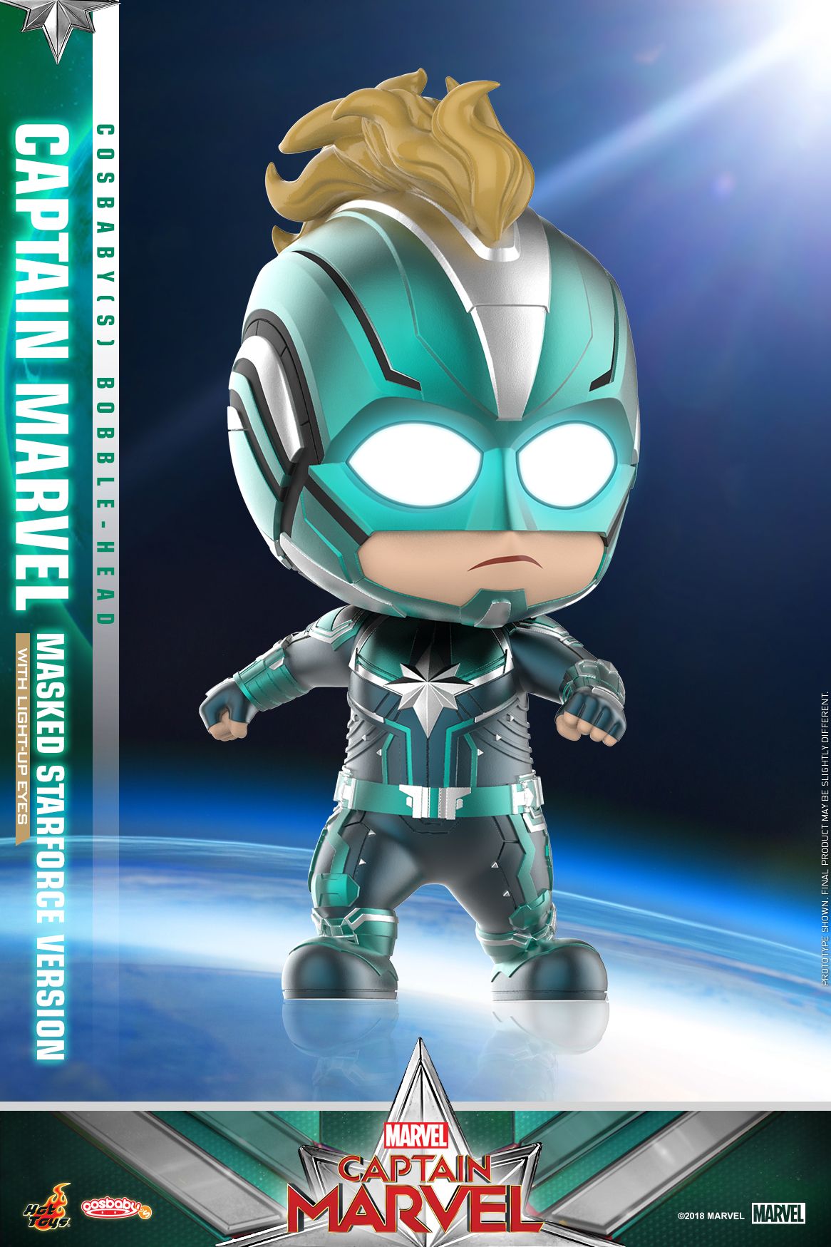 Hot Toys Captain Marvel Captain Marvel Masked Starforce Version Cosbaby S Bobble Head_pr3