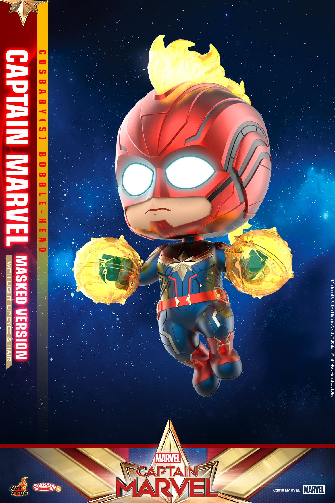Hot Toys Captain Marvel Captain Marvel Masked Version Cosbaby S Bobble Head_pr3