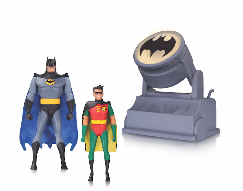 BATMAN: THE ANIMATED SERIES BATMAN AND ROBIN WITH BAT-SIGNAL ACTION FIGURE 2-PACK