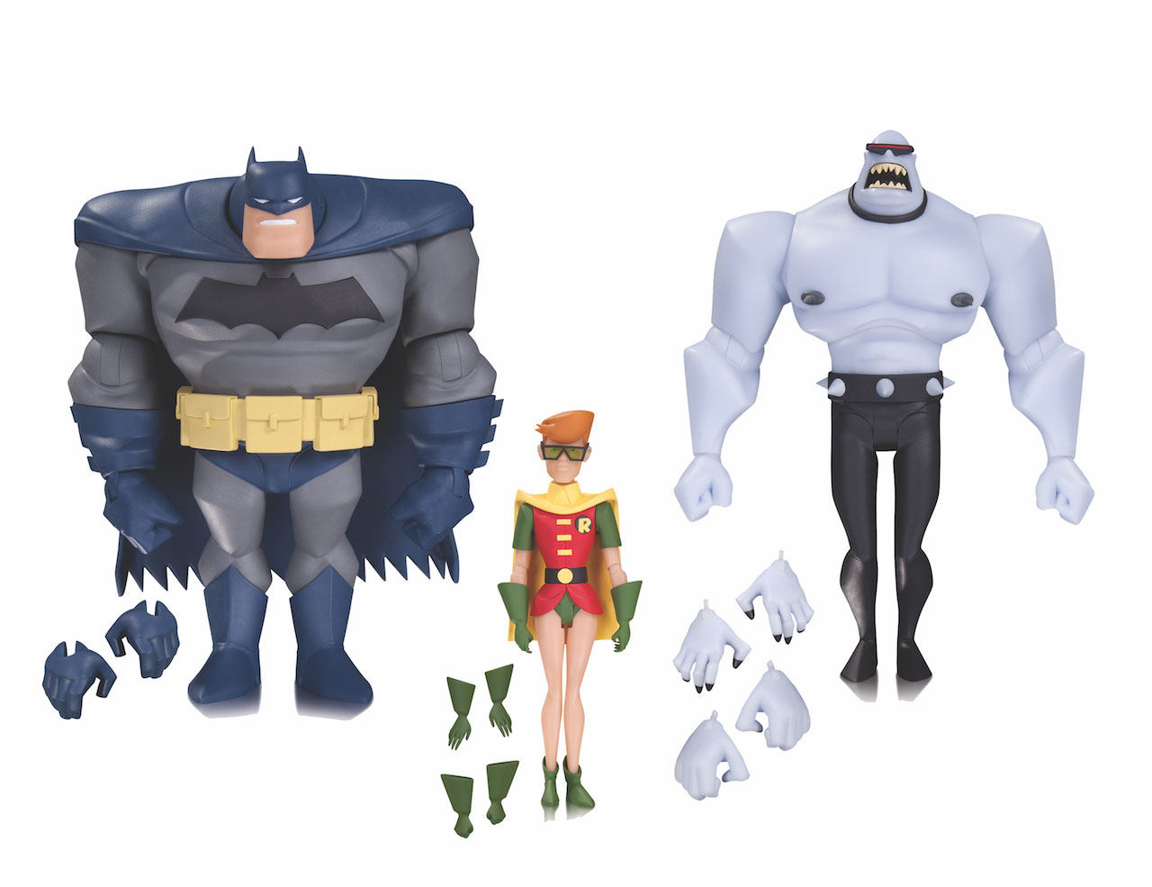 BATMAN: THE ANIMATED SERIES BATMAN, ROBIN AND MUTANT LEADER ACTION FIGURE 3-PACK 