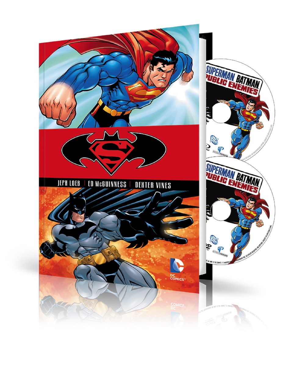 SUPERMAN/BATMAN: PUBLIC ENEMIES HC BOOK AND DVD/BLU-RAY SET