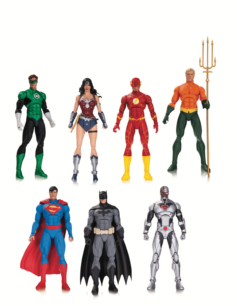 JUSTICE LEAGUE OF AMERICA ACTION FIGURE 7-PACK