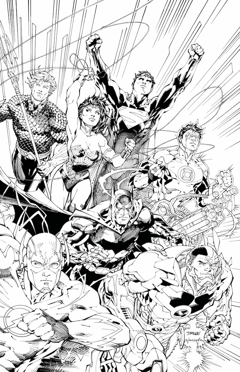 JUSTICE LEAGUE: AN ADULT COLORING BOOK TP
