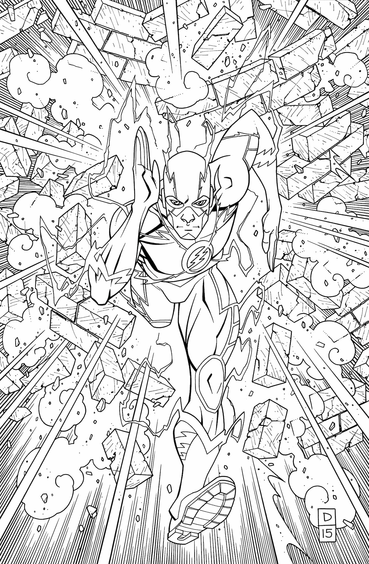 THE FLASH: AN ADULT COLORING BOOK TP