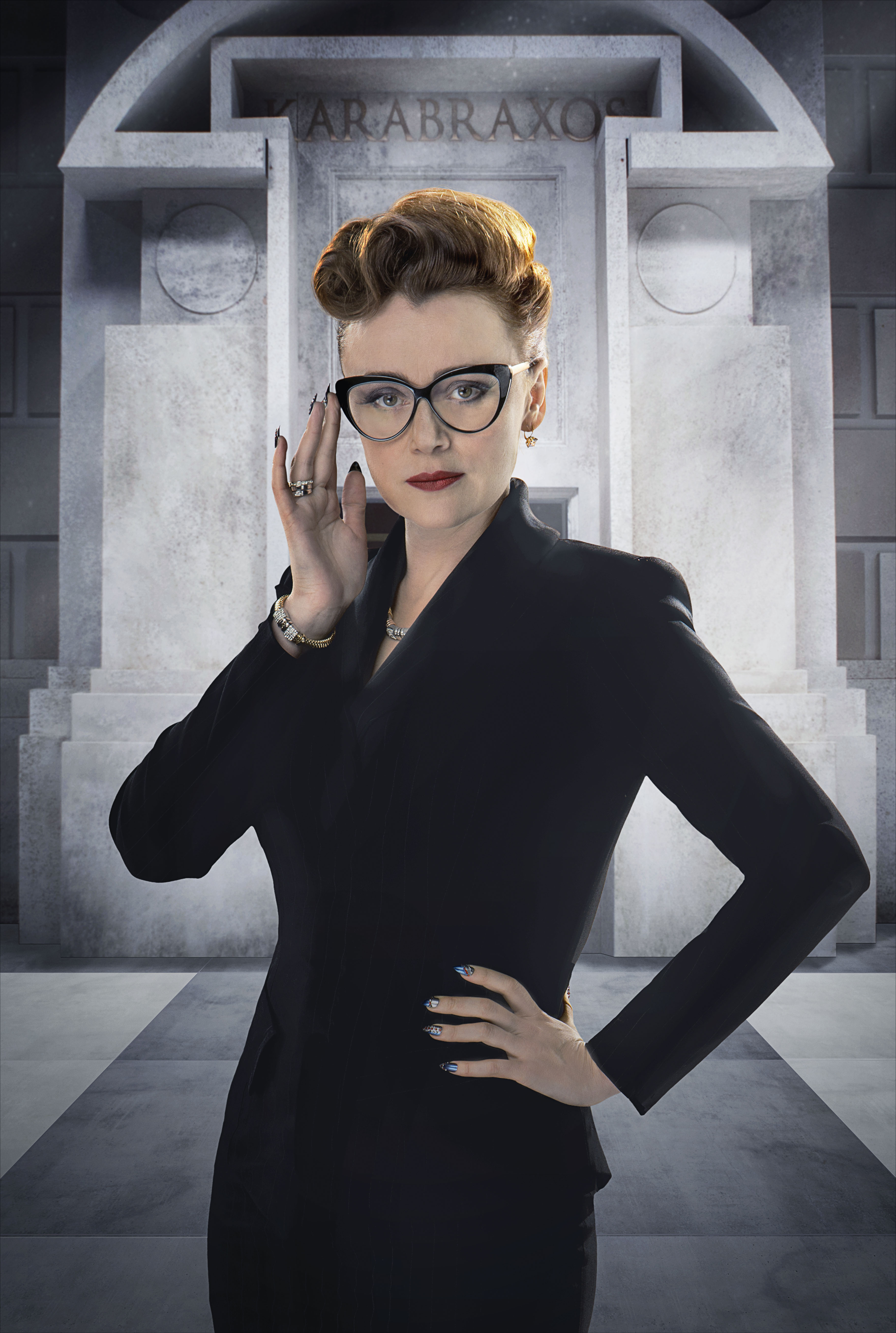 Picture shows: Keeley Hawes as Ms Delphox