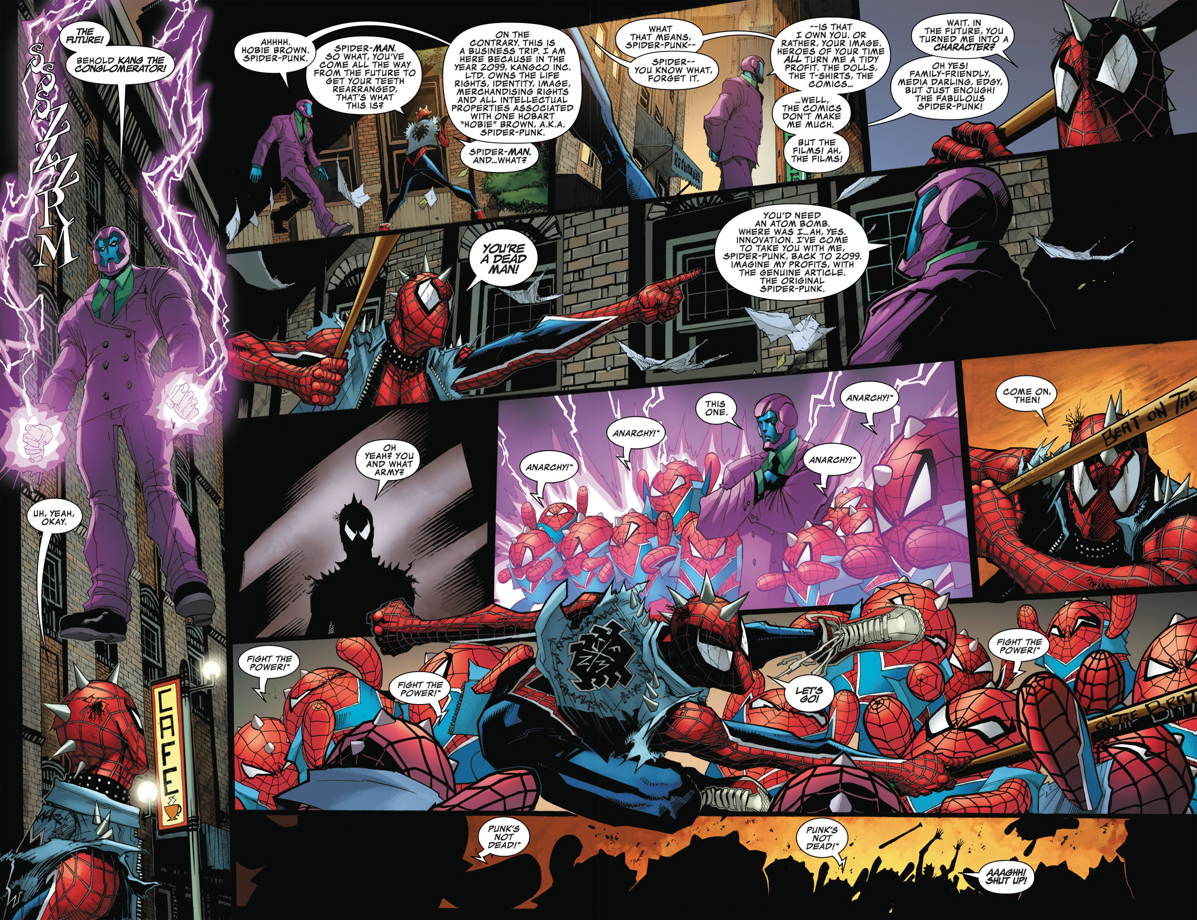 Edge of Spider-Geddon #1 pages 4 and 5