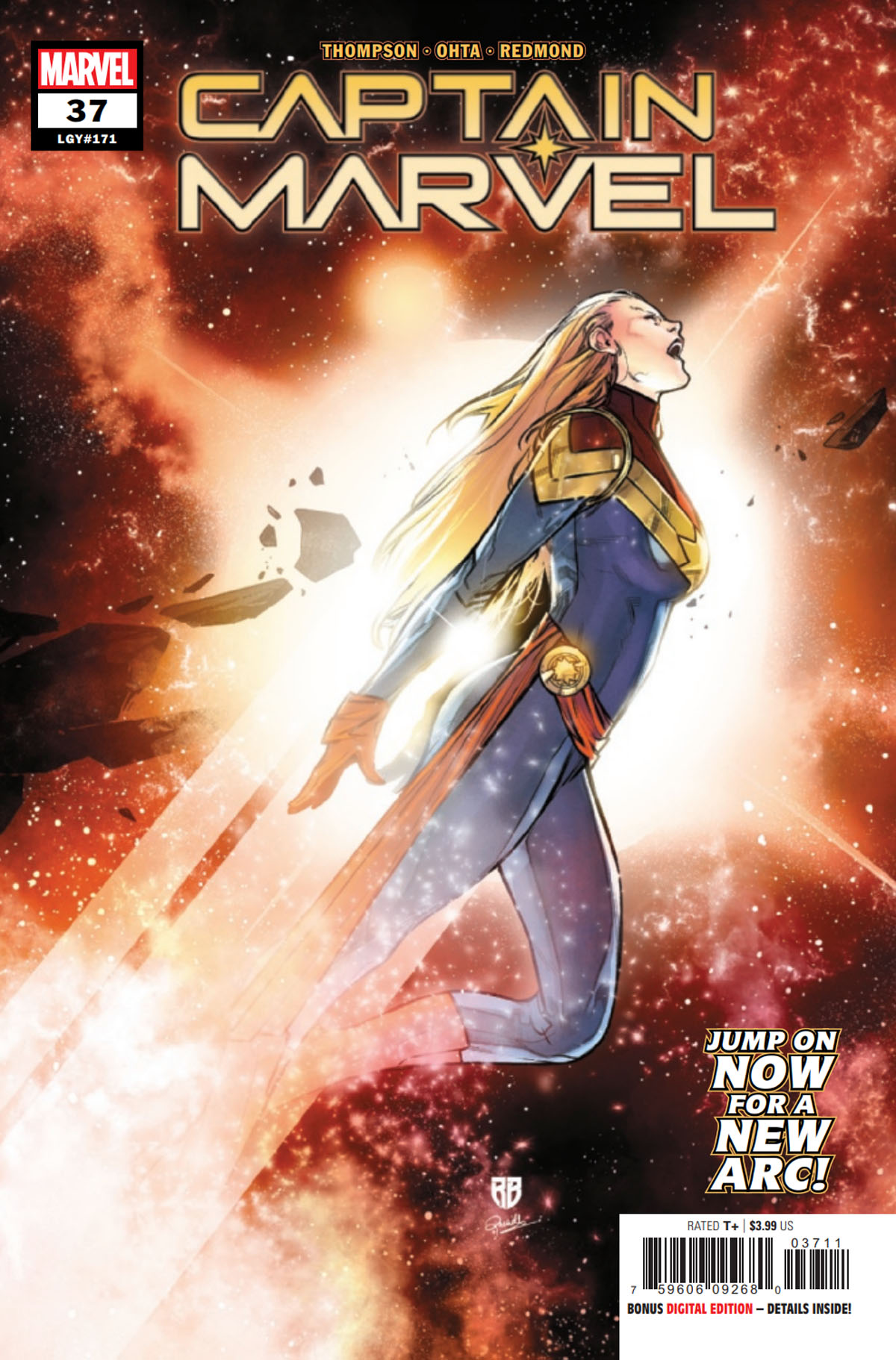 Captain Marvel #37 cover