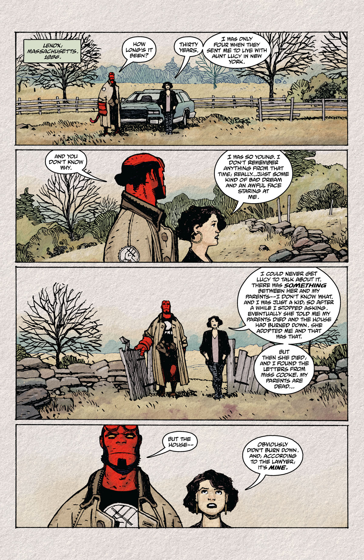 Hellboy and the B.P.R.D.: Old Man Whittier page 1