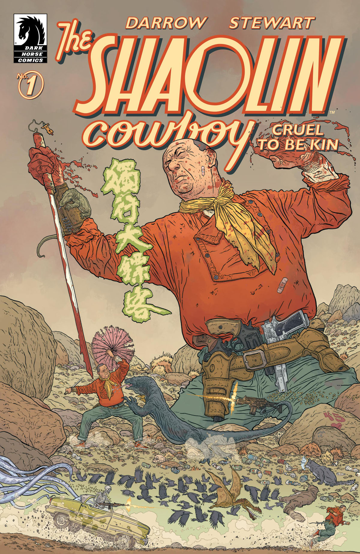 The Shaolin Cowboy: Cruel To Be Kin cover by Geof Darrow 