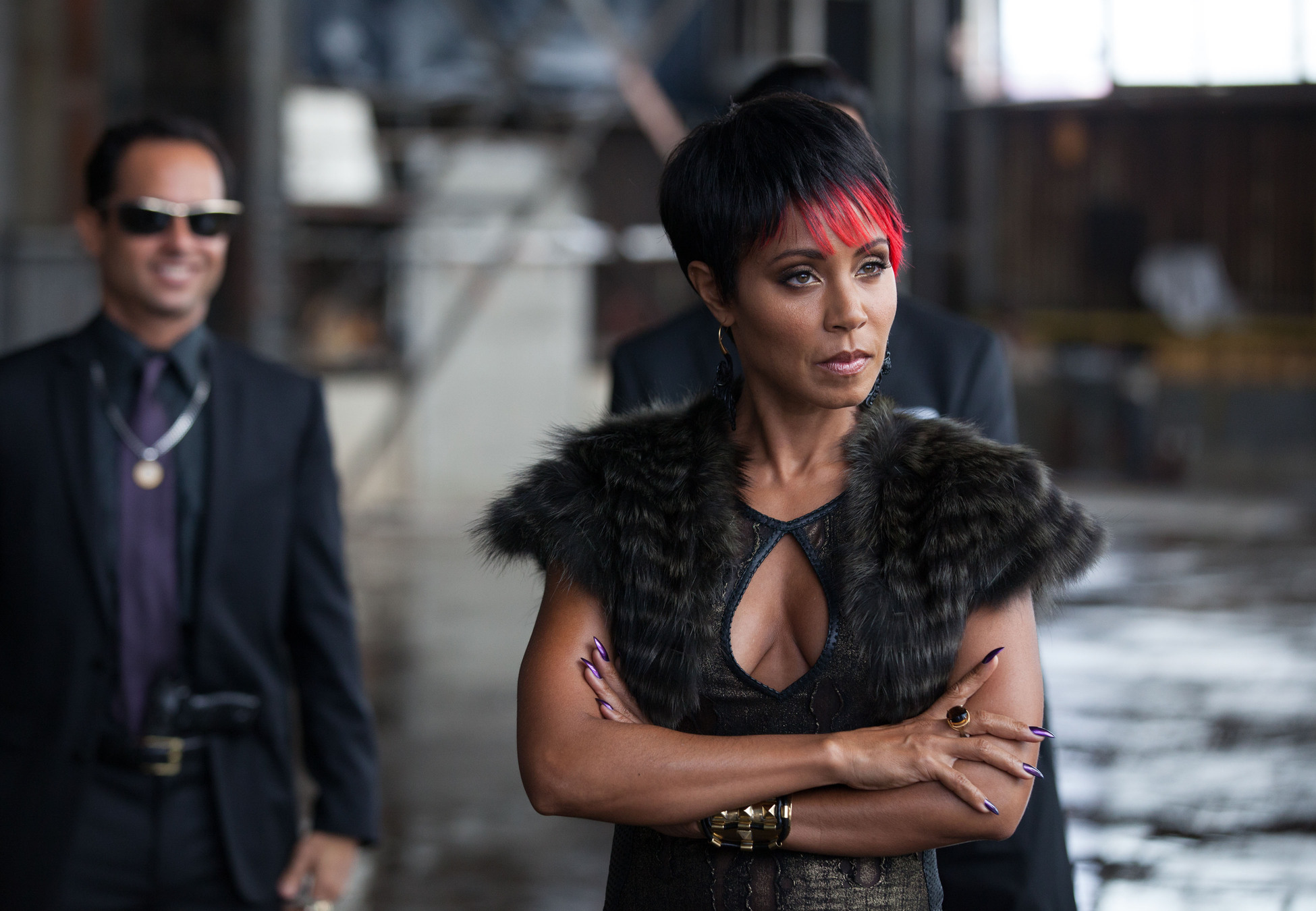 GOTHAM: Fish (Jada Pinkett Smith) meets with business associates in the "Viper" episode of GOTHAM airing Monday, Oct. 20 (8:00-9:00 PM ET/PT) on FOX. Â©2014 Fox Broadcasting Co. Cr: Jessica Miglio/FOX