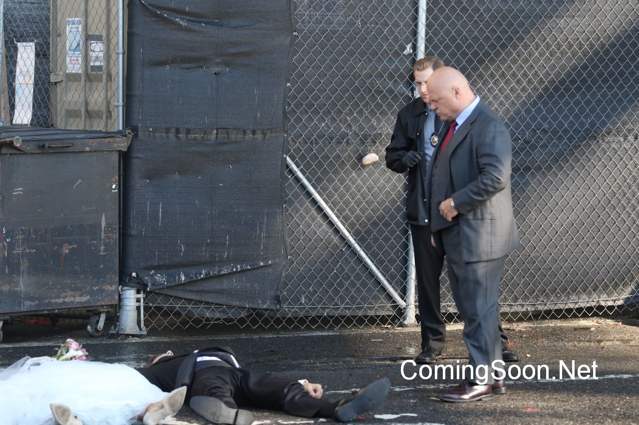 Actors are on set for the filming of 'Gotham' tv showFeaturing: Michael Chiklis, Donal LogueWhere: New York City, New York, United StatesWhen: 23 Aug 2016Credit: Macguyver/WENN.com