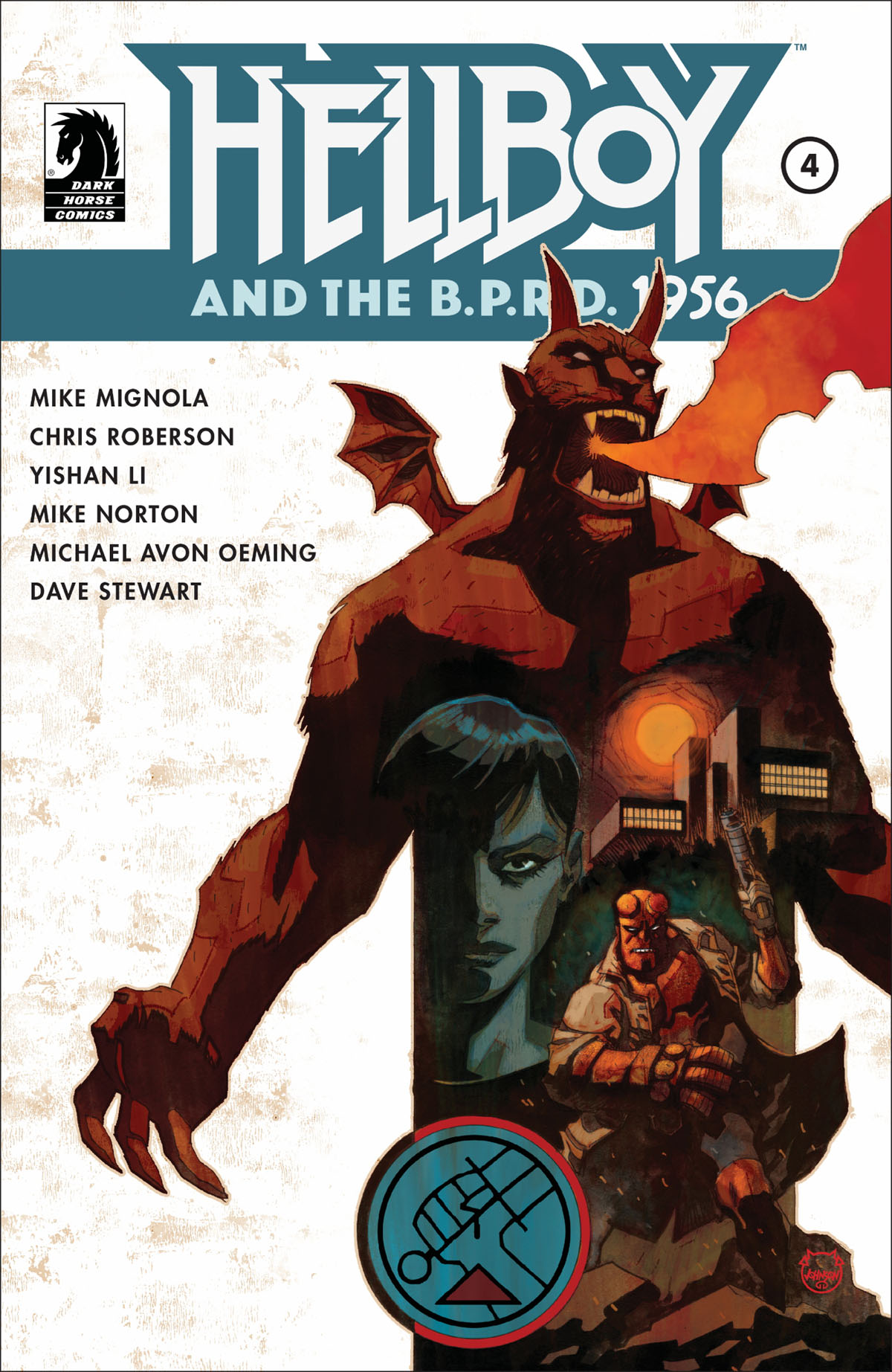 Hellboy and the BPRD 1956 #4 cover