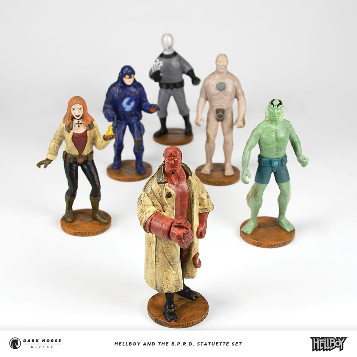 Hellboy and the B.D.P.D. Statuette Set