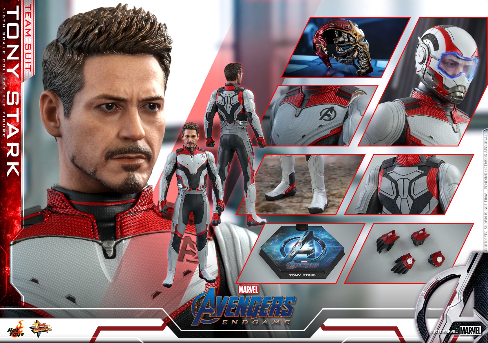 Avengers: Endgame- 1:6 Tony Stark (Team Suit) Collectible Figure