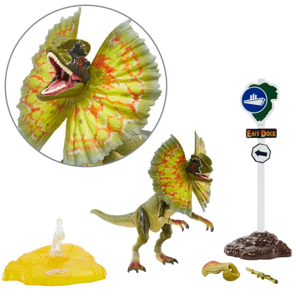 Dilophosaurus with accessories