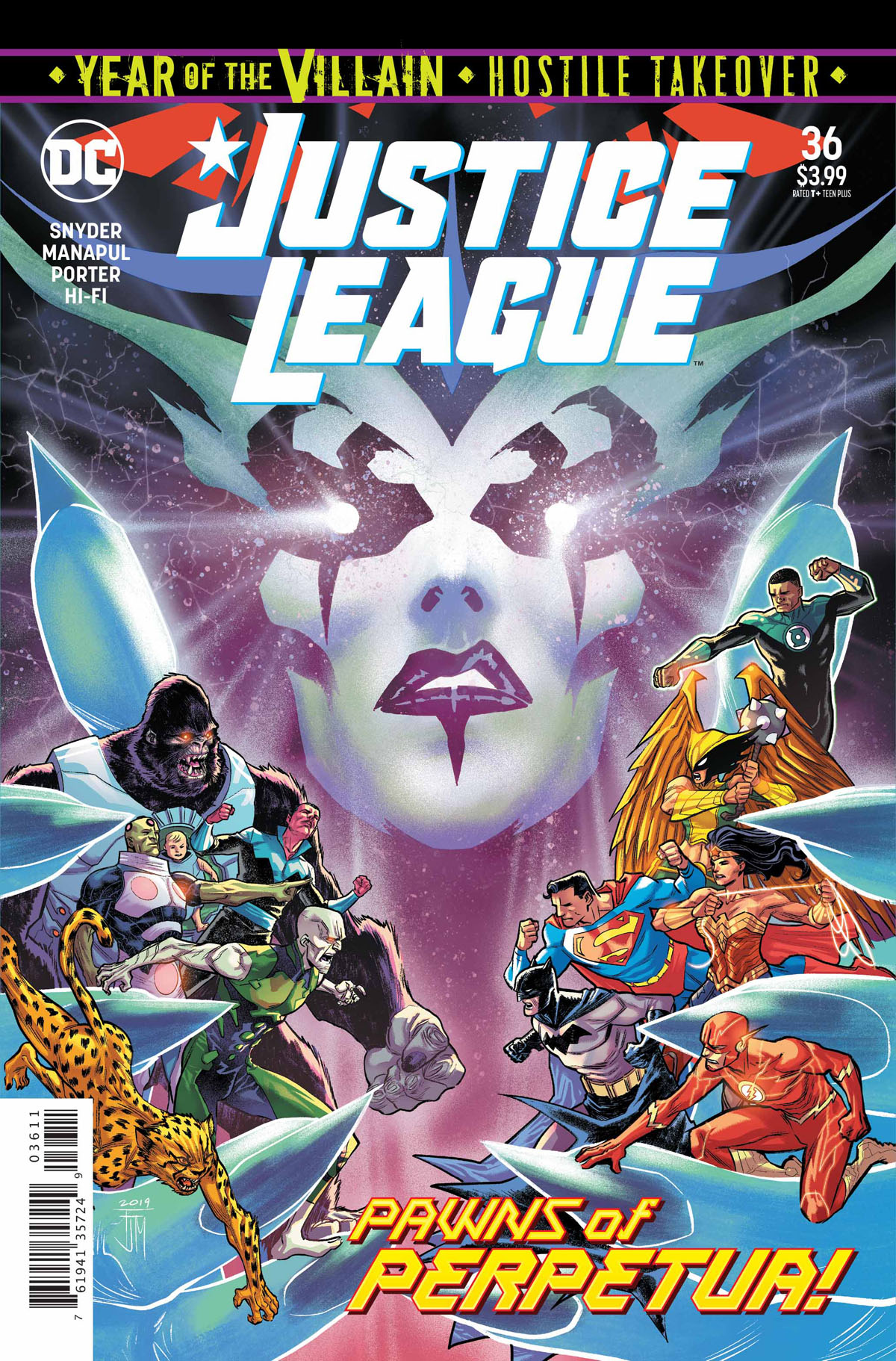 Justice League #36 cover