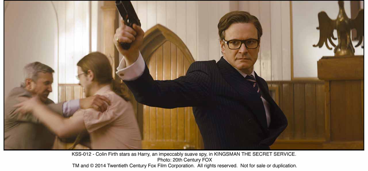 KSS-012 - Colin Firth stars as Harry, an impeccably suave spy, in KINGSMAN THE SECRET SERVICE.