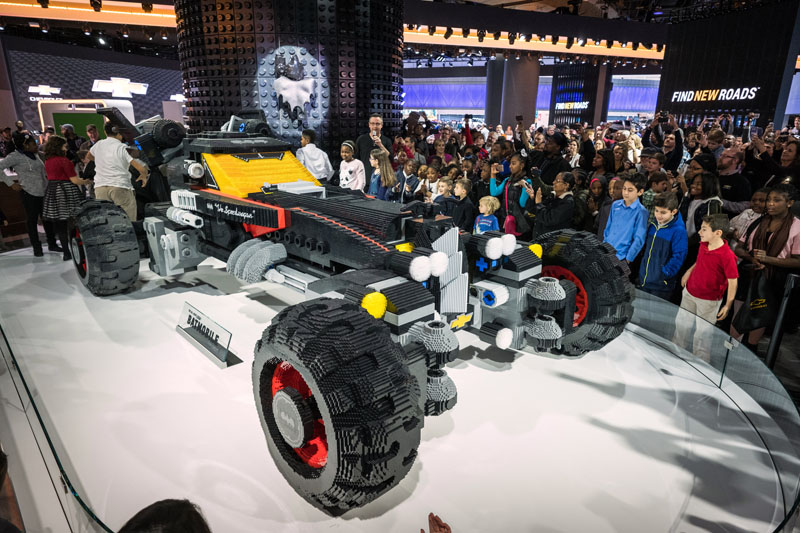 Chevrolet LEGO Movie Batmobile On Display At NAIAS