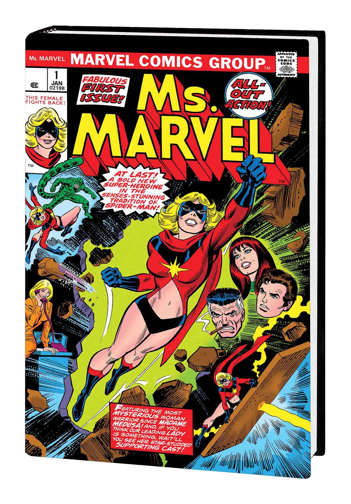 CAPTAIN MARVEL: MS. MARVEL — A HERO IS BORN OMNIBUS HC ROMITA COVER (DM ONLY)