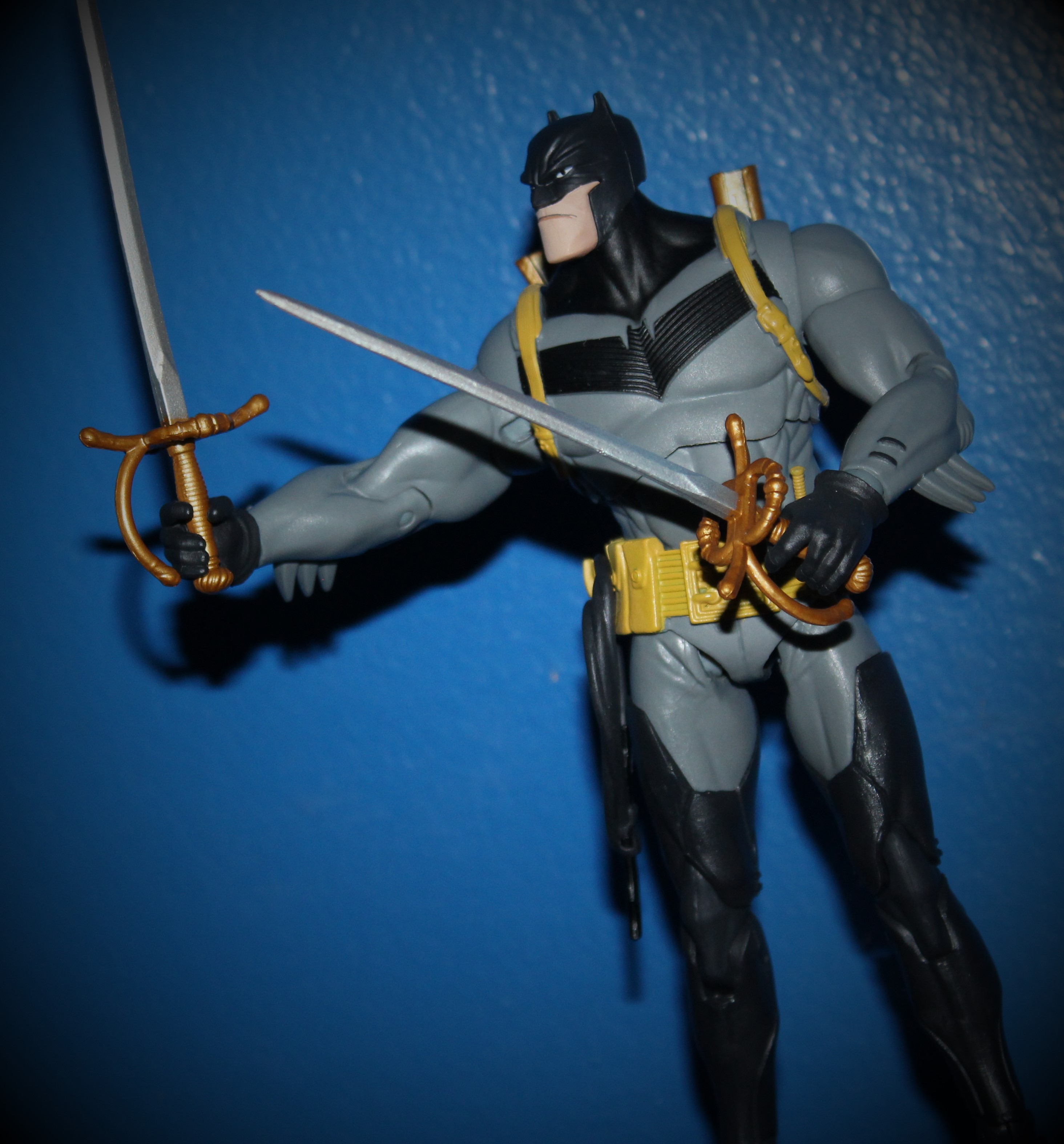 White Knight Batman with swords