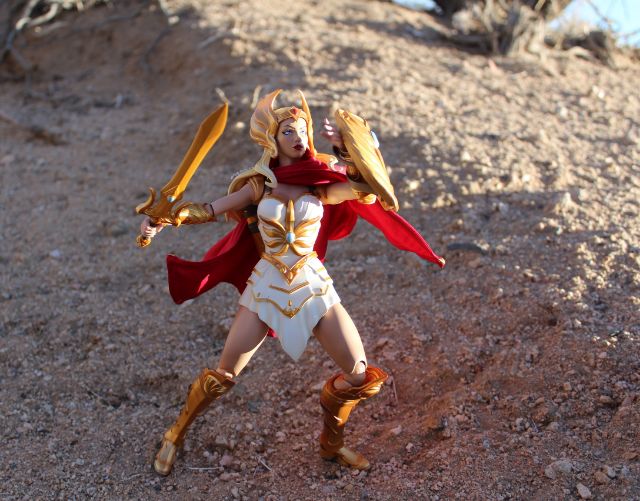 She-Ra in action, 20-teen animated-style tiara