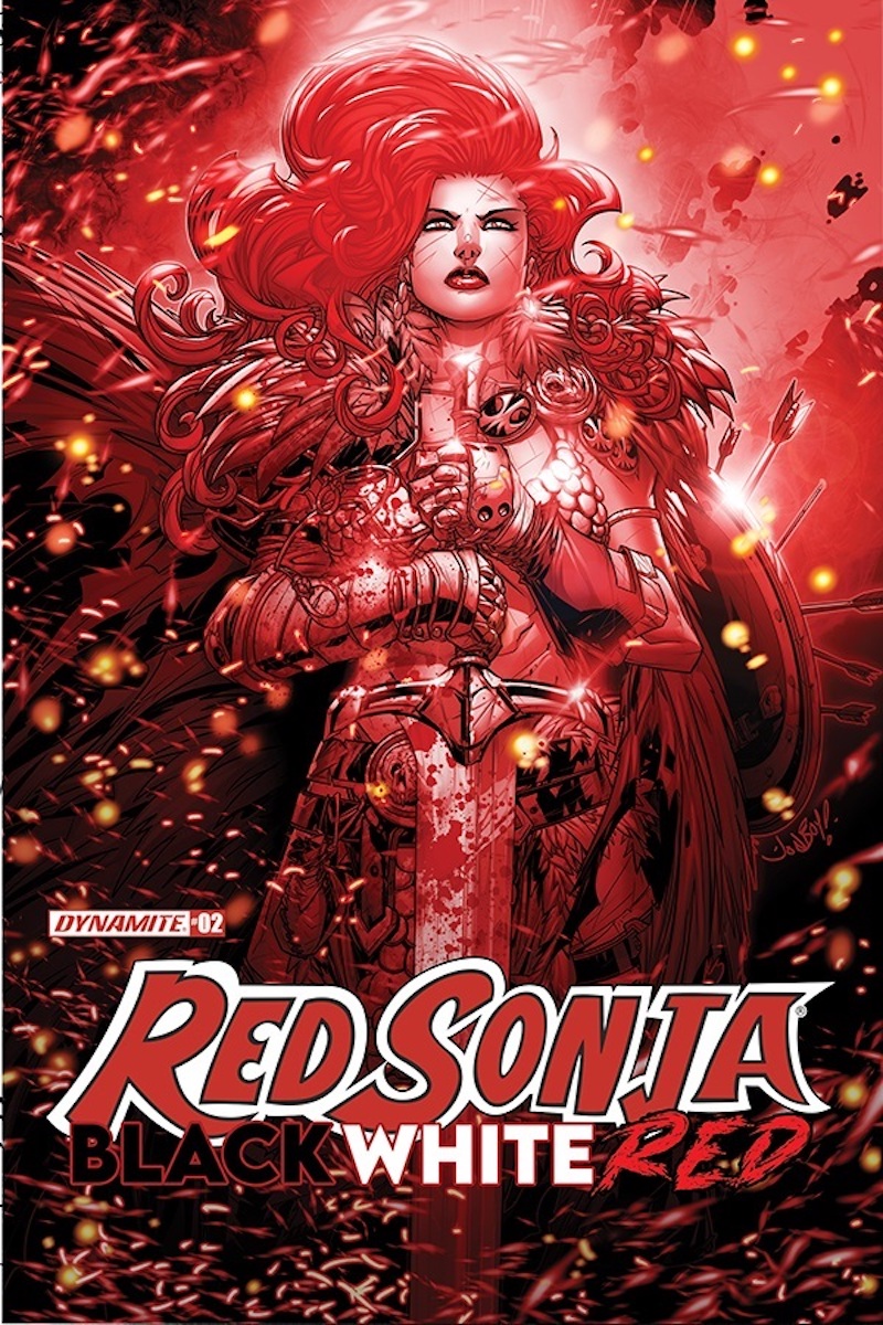 Red Sonja: Black, White, Red #2 Cover by Jonboy Meyers