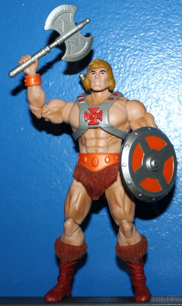 He-Man with metal axe and shield