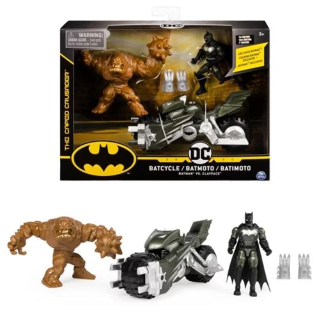 Batcycle and Clayface