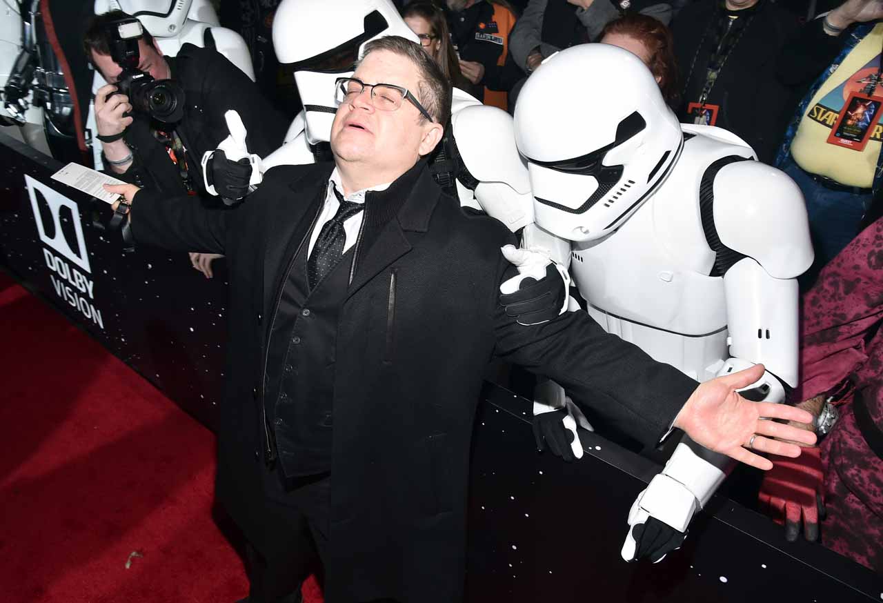 HOLLYWOOD, CA - DECEMBER 14:  Comedian Patton Oswalt attends the World Premiere of ?Star Wars: The Force Awakens? at the Dolby, El Capitan, and TCL Theatres on December 14, 2015 in Hollywood, California.  (Photo by Alberto E. Rodriguez/Getty Images for Disney) *** Local Caption *** Patton Oswalt