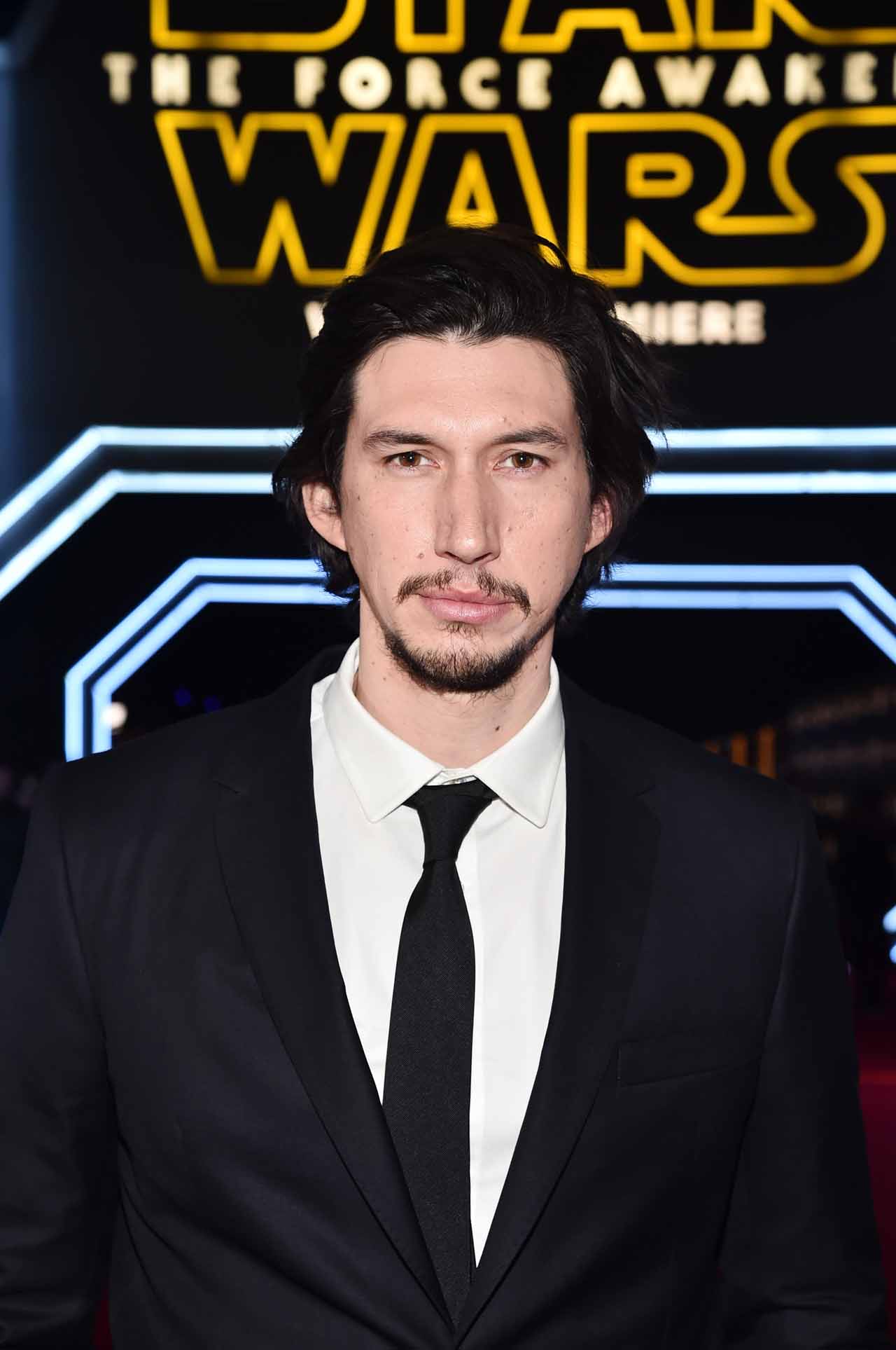 HOLLYWOOD, CA - DECEMBER 14:  Actor Adam Driver attends the World Premiere of ?Star Wars: The Force Awakens? at the Dolby, El Capitan, and TCL Theatres on December 14, 2015 in Hollywood, California.  (Photo by Alberto E. Rodriguez/Getty Images for Disney) *** Local Caption *** Adam Driver