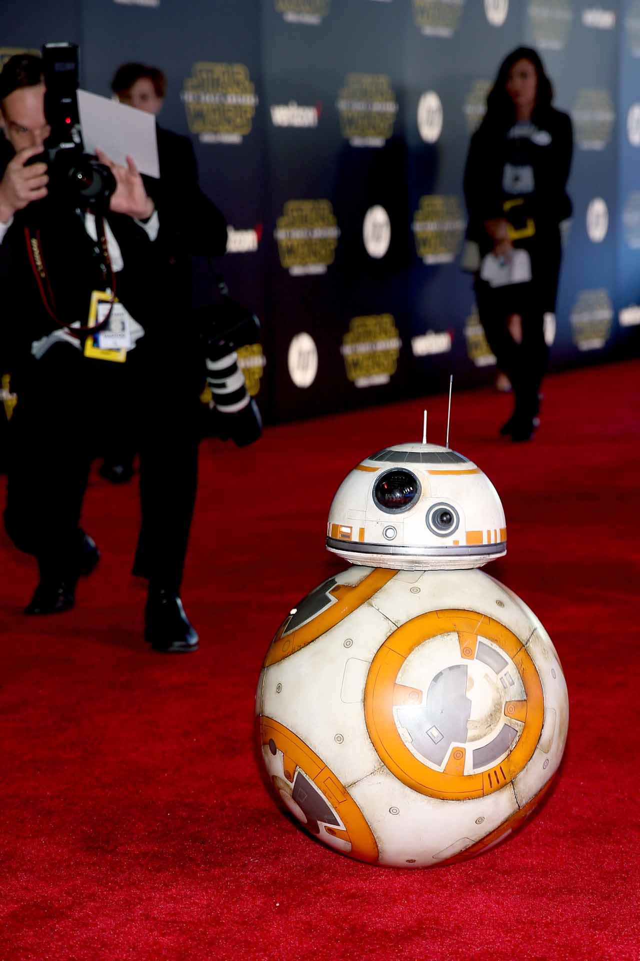 HOLLYWOOD, CA - DECEMBER 14:  Sphero BB-8 attends the World Premiere of ?Star Wars: The Force Awakens? at the Dolby, El Capitan, and TCL Theatres on December 14, 2015 in Hollywood, California.  (Photo by Jesse Grant/Getty Images for Disney) *** Local Caption *** Sphero BB-8